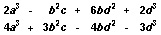 Subtract, arrange like terms in columns