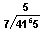 415 divided by 7 (with little 6)