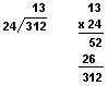 Check division with multiplication