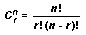 Combination formula simplified further