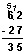 Vertical subtraction problem, borrowing, 62-27=35