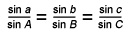 Law of sines for spherical triangles