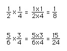 Multiplying 2 fractions with different denominator