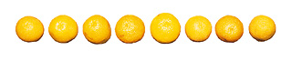 A set of 8 oranges