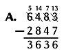 Subtraction method A