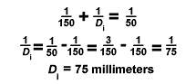 Lens equation example