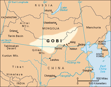 Gobi location map