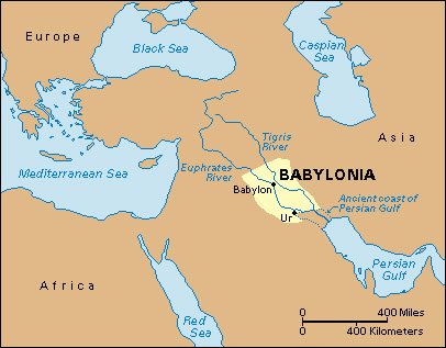 Location of Babylonia