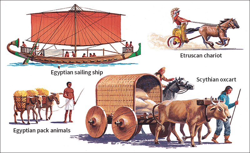 Vehicles of ancient times