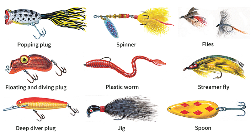 Some basic types of lures