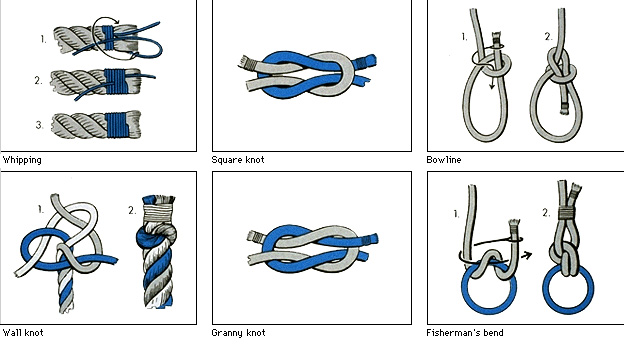 Some knots, hitches, and splices