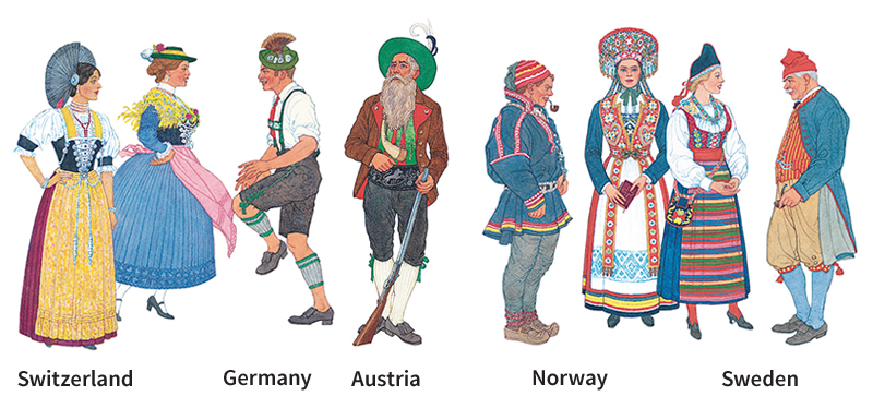 Traditional costumes of Europe