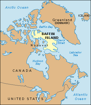 Location of Baffin Island