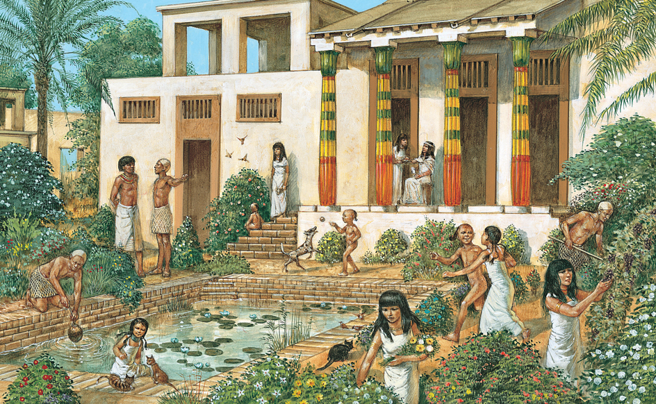 Typical country estate in Ancient Egypt