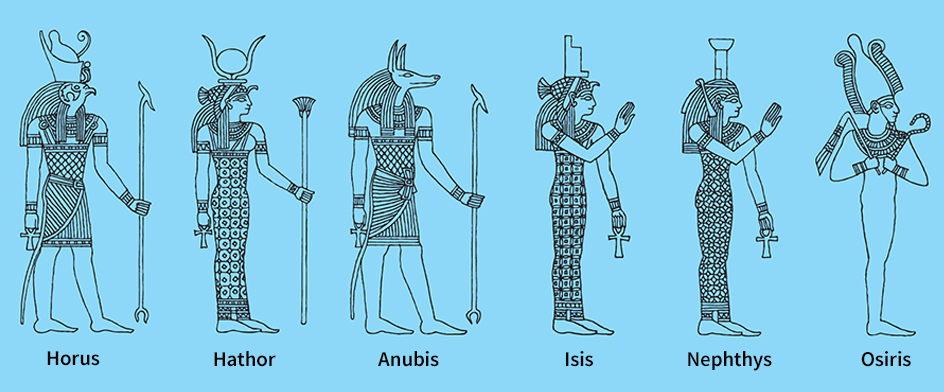 Important divinities in Egyptian mythology