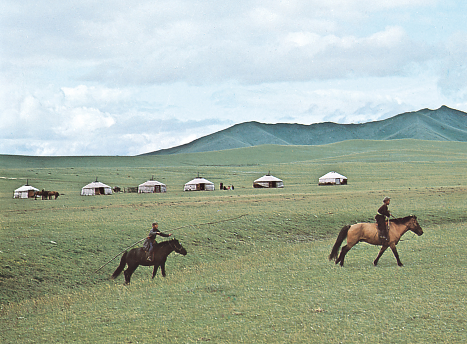 Central Asia's grassy plains