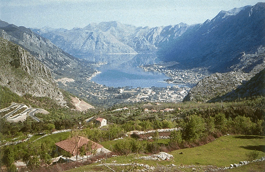 Rugged mountains in Montenegro