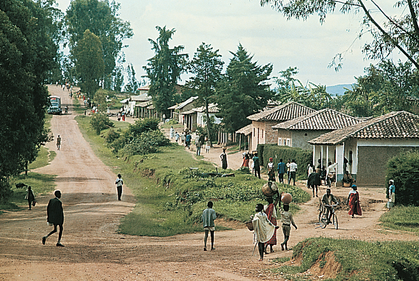 Rural village in Rwanda