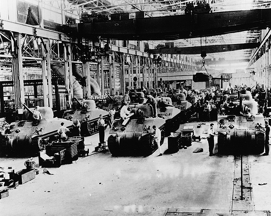 Mass production of tanks