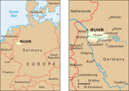 Location of the Ruhr