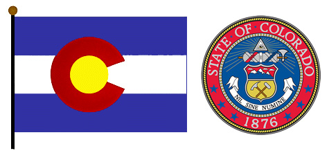 Colorado flag and seal