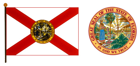 Florida flag and seal