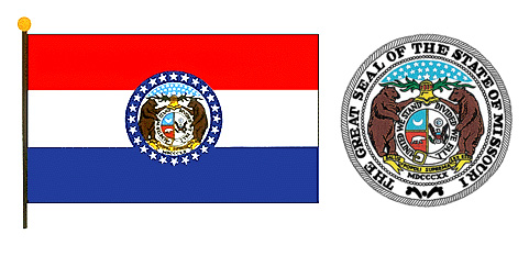 Missouri flag and seal