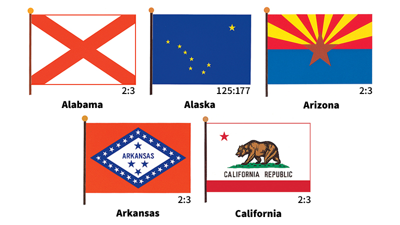 U.S. state flags