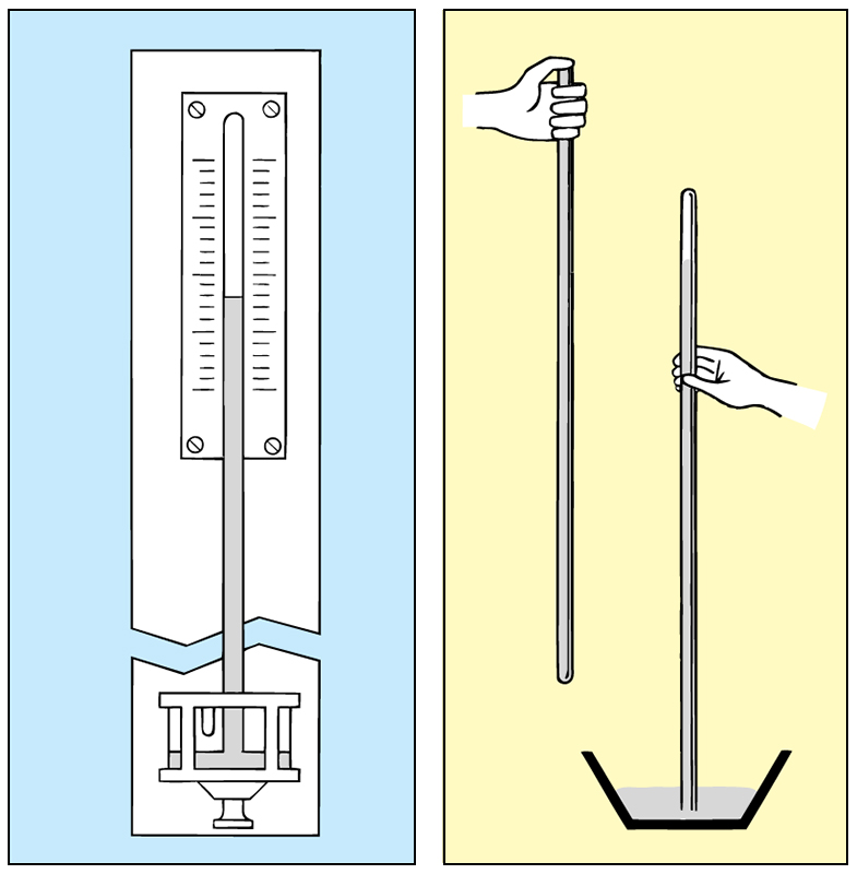 Mercury barometer