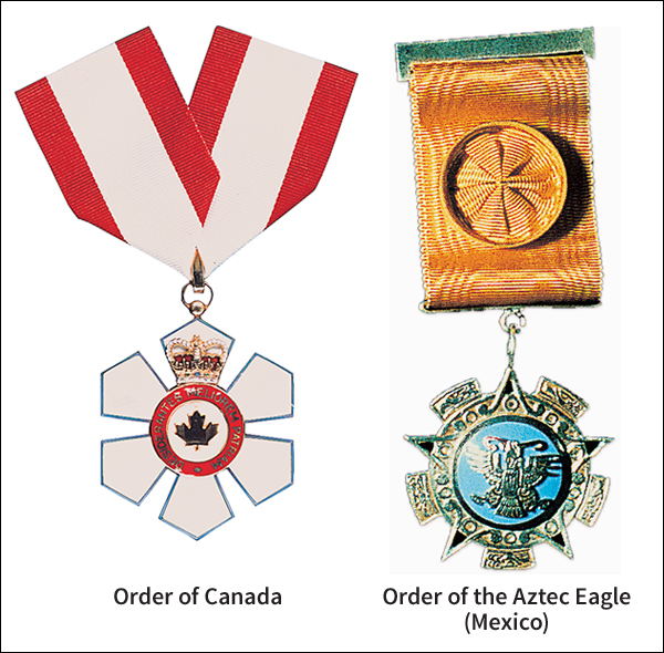 Orders of Canada and Mexico