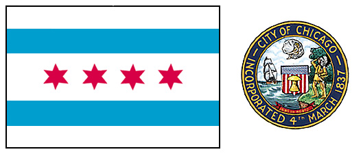 Chicago flag and seal