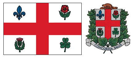 Montreal flag and seal