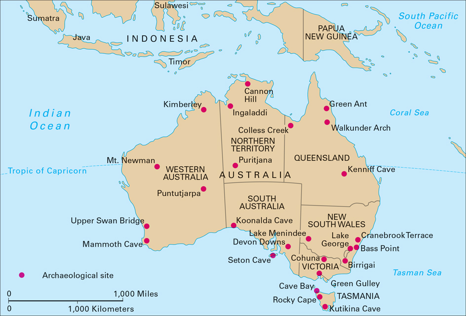 Aboriginal archaeological sites in Australia