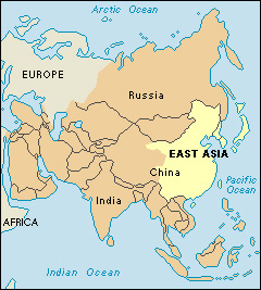 East Asia locator