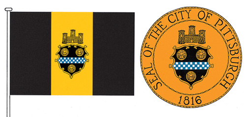 Pittsburgh flag and seal