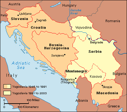 Yugoslavia from 1946 to 2003