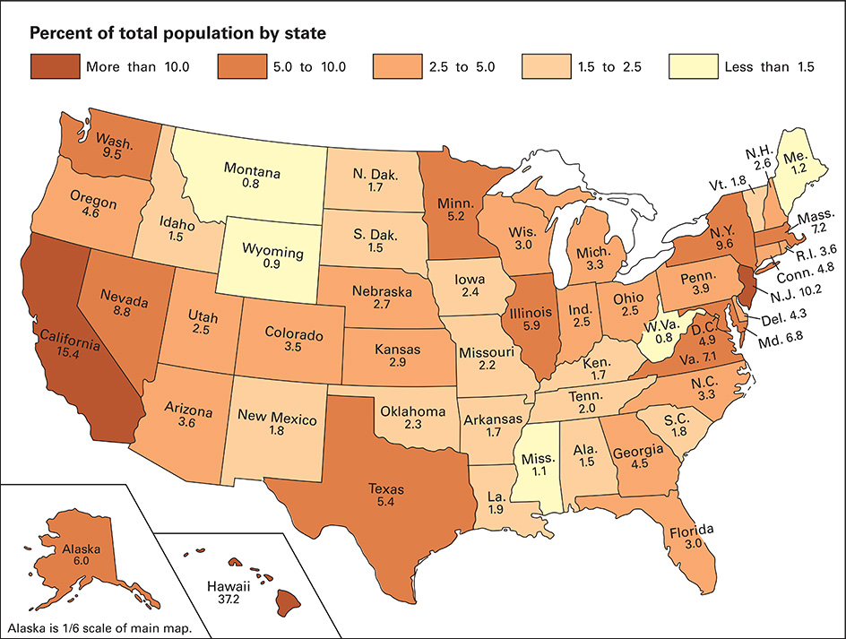 Where Asian Americans live