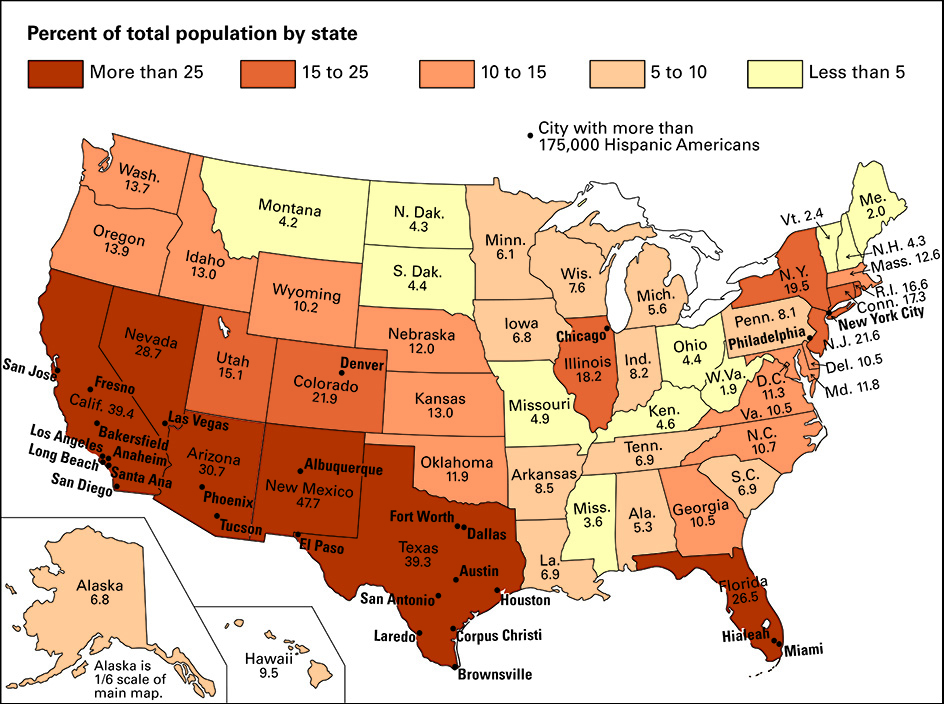 Where Hispanic Americans live