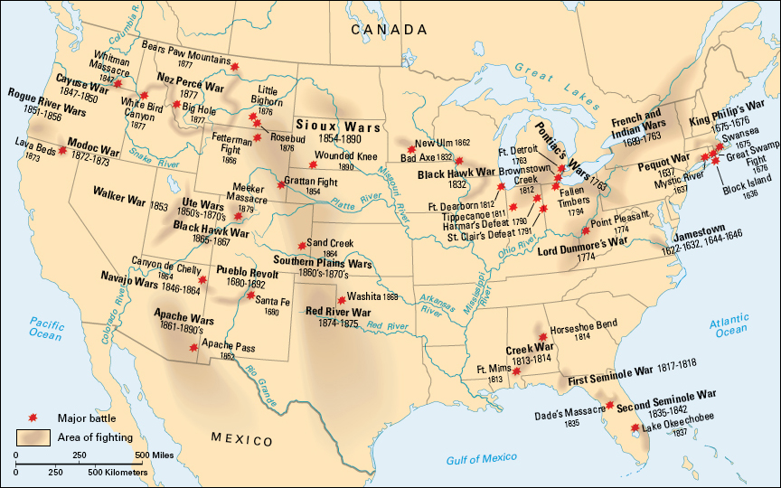 Indian wars in the United States