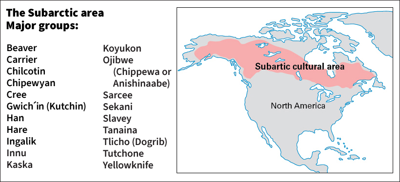 Indigenous peoples of the Americas: Subarctic cultural area