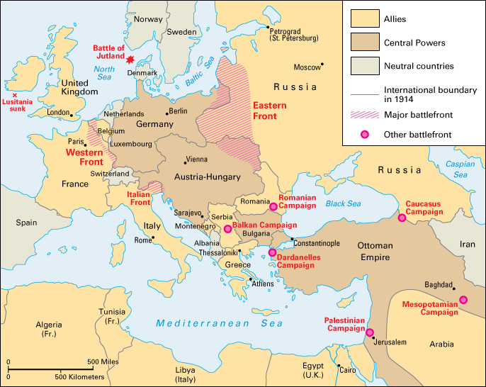 World War I: Battlefronts