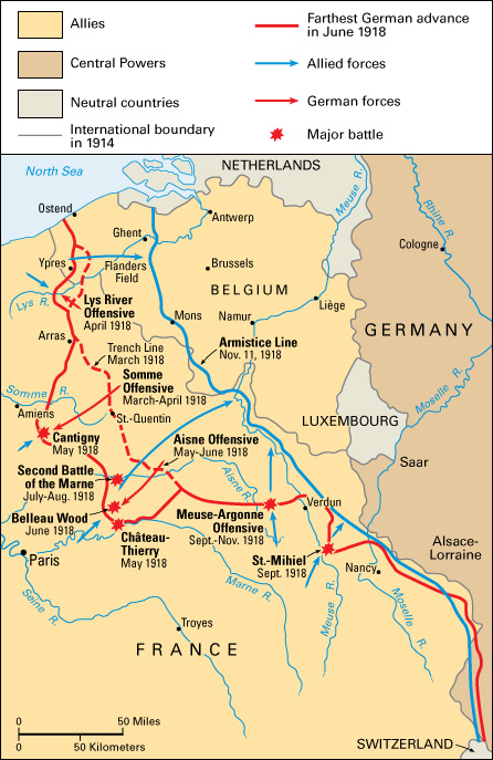 World War I: Western Front 1918