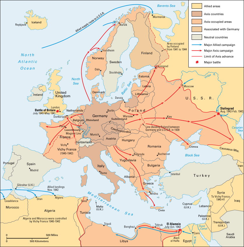 World War II in Europe: 1939-1942