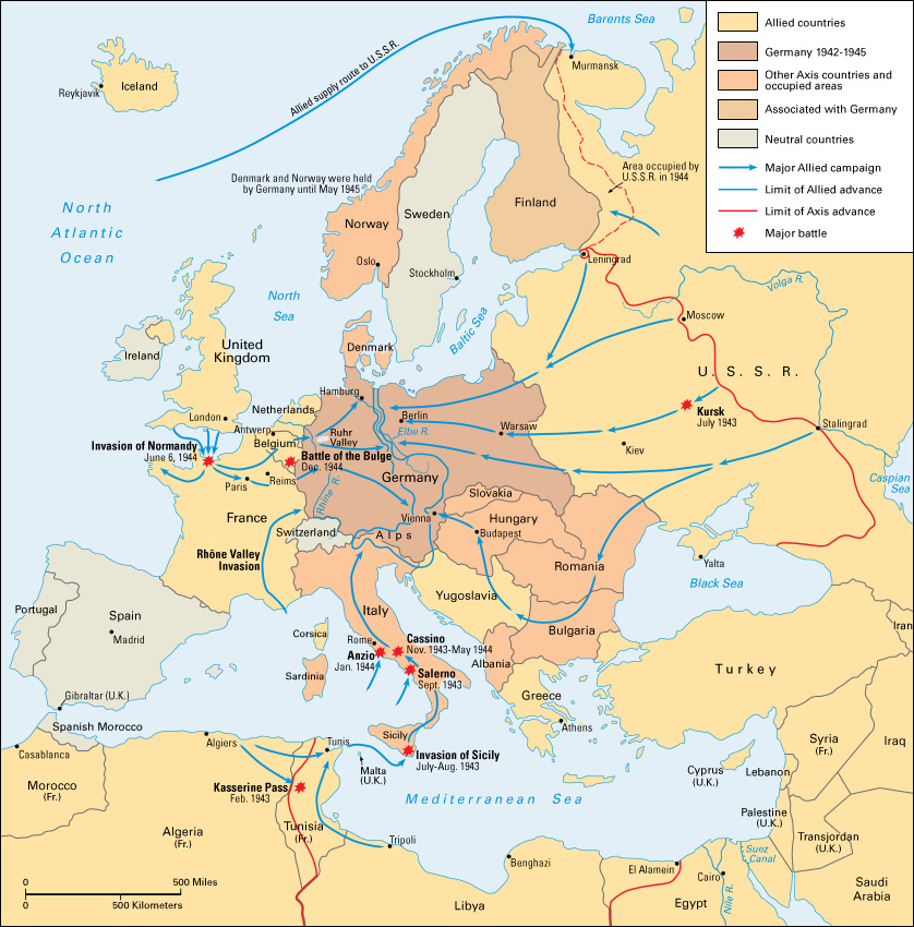 World War II in Europe: 1943-1945