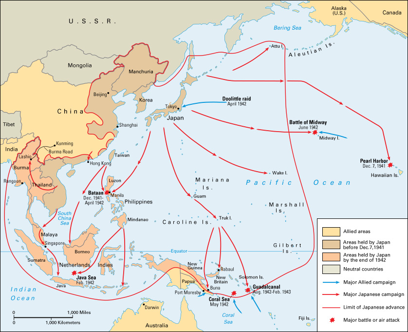 World War II in the Pacific: 1941-1942