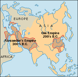 Asian empires: 300's and 200's B.C.