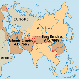 Asian empires: A.D. 700's