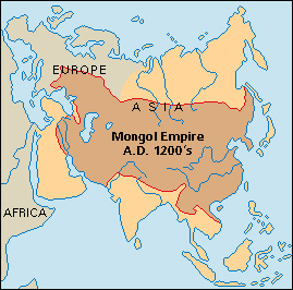 Asian empires: A.D. 1200's