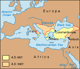 Byzantine Empire: A.D. 876-1057