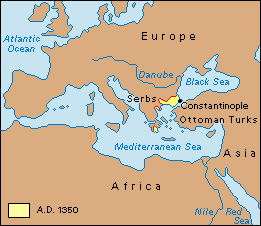 Byzantine Empire: A.D. 1350